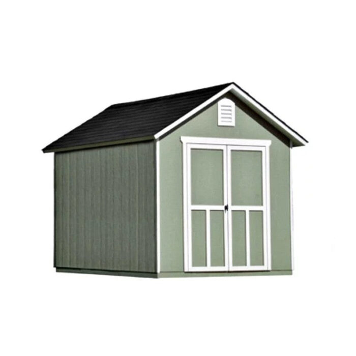 Handy Home Products Meridian 8 ft. x 10 ft. Wood Storage Shed, Multi