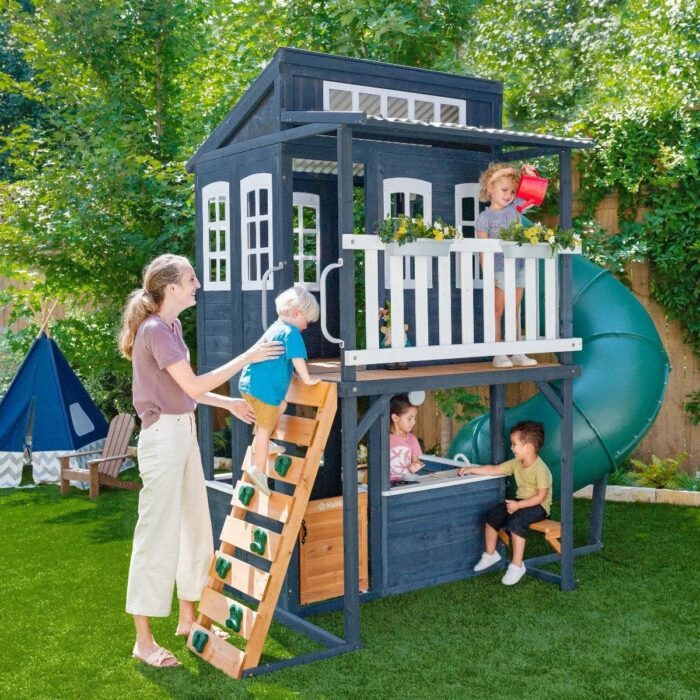 Backyard Discovery Skyfort III Cedar Swing Set w/ Tube Slide – DIY - Image 10