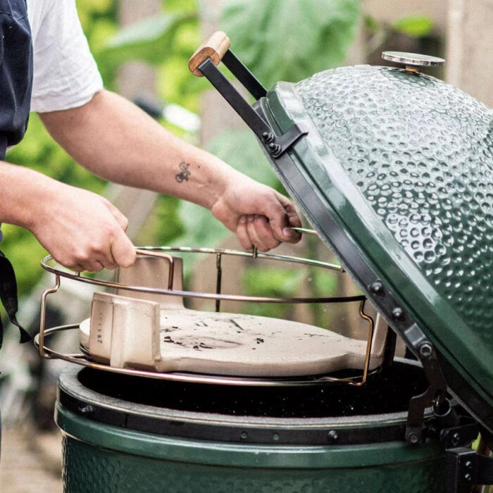 Big Green Egg 18.25 in. Large Charcoal Kamado Grill and Smoker Green - Image 10