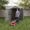 Lifetime 10ft x 8ft Outdoor Storage Shed with Carriage Doors - Image 2