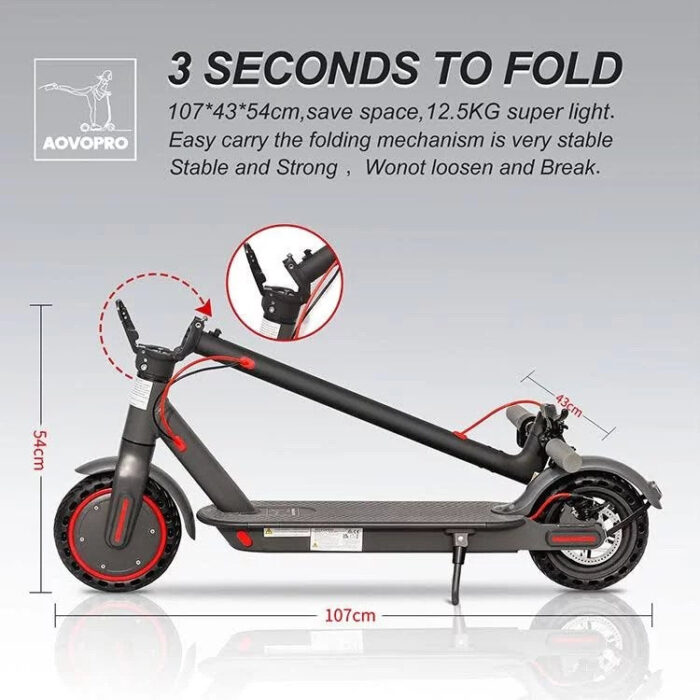 AOVO Pro Foldable Adult Electric Scooter M365 - Image 13