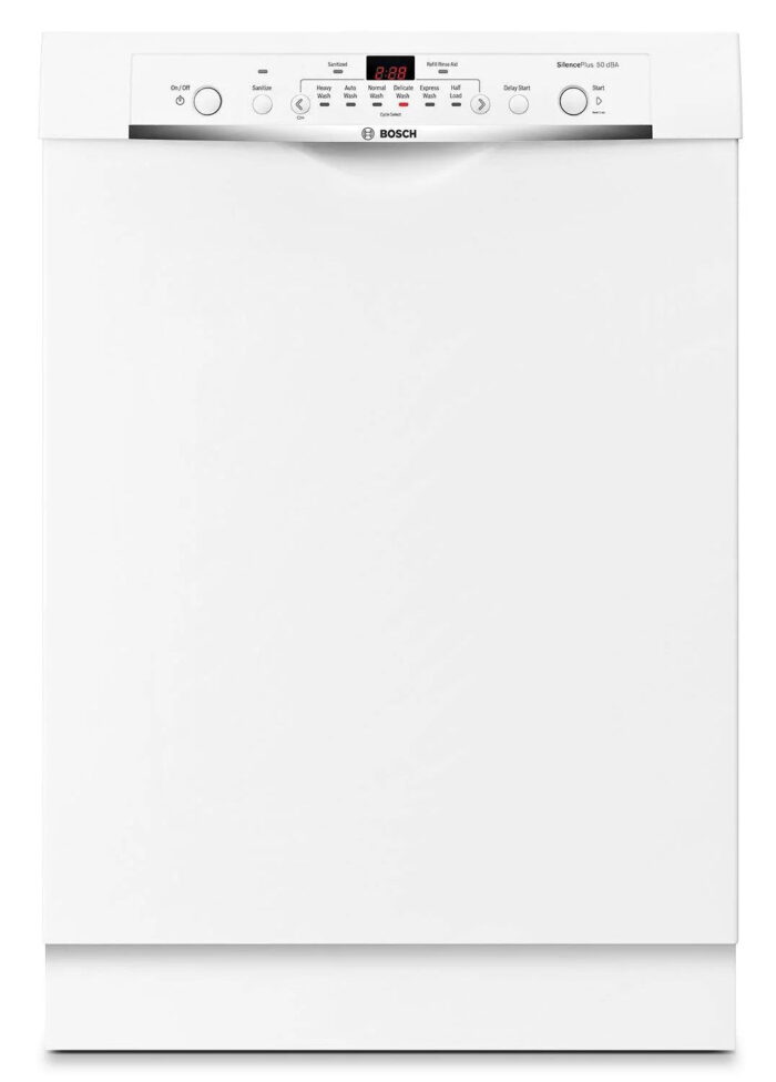 Bosch Ascenta 24″ SHE3AR72UC Built-In Dishwasher – White