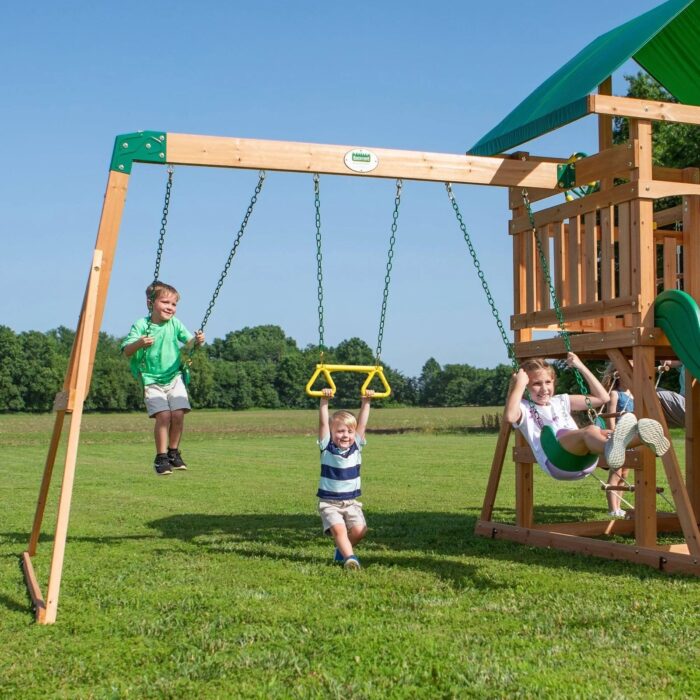 Backyard Discovery Mount McKinley All Cedar Wood Swing Set - Image 5