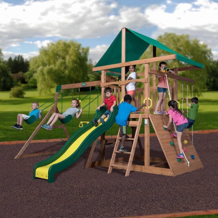 Backyard Discovery Mount McKinley All Cedar Wood Swing Set - Image 3