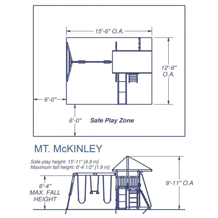 Backyard Discovery Mount McKinley All Cedar Wood Swing Set - Image 4