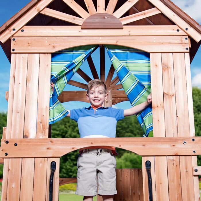 Backyard Discovery Caribbean Cedar Swing Set - Image 6